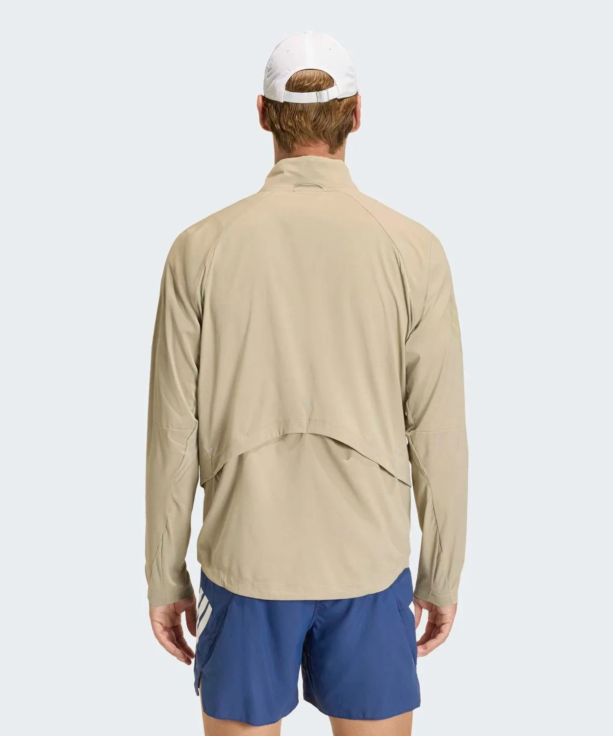 Мужская куртка-ветровка с сетчатыми вставками, модель Adi365 Formotion, Adidas, Beige — фото 2