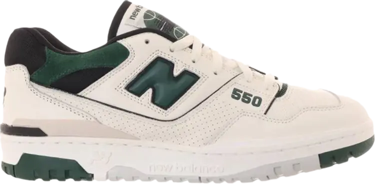 Кроссовки New Balance 550 'White Pine Green', белый (размер RU 35)