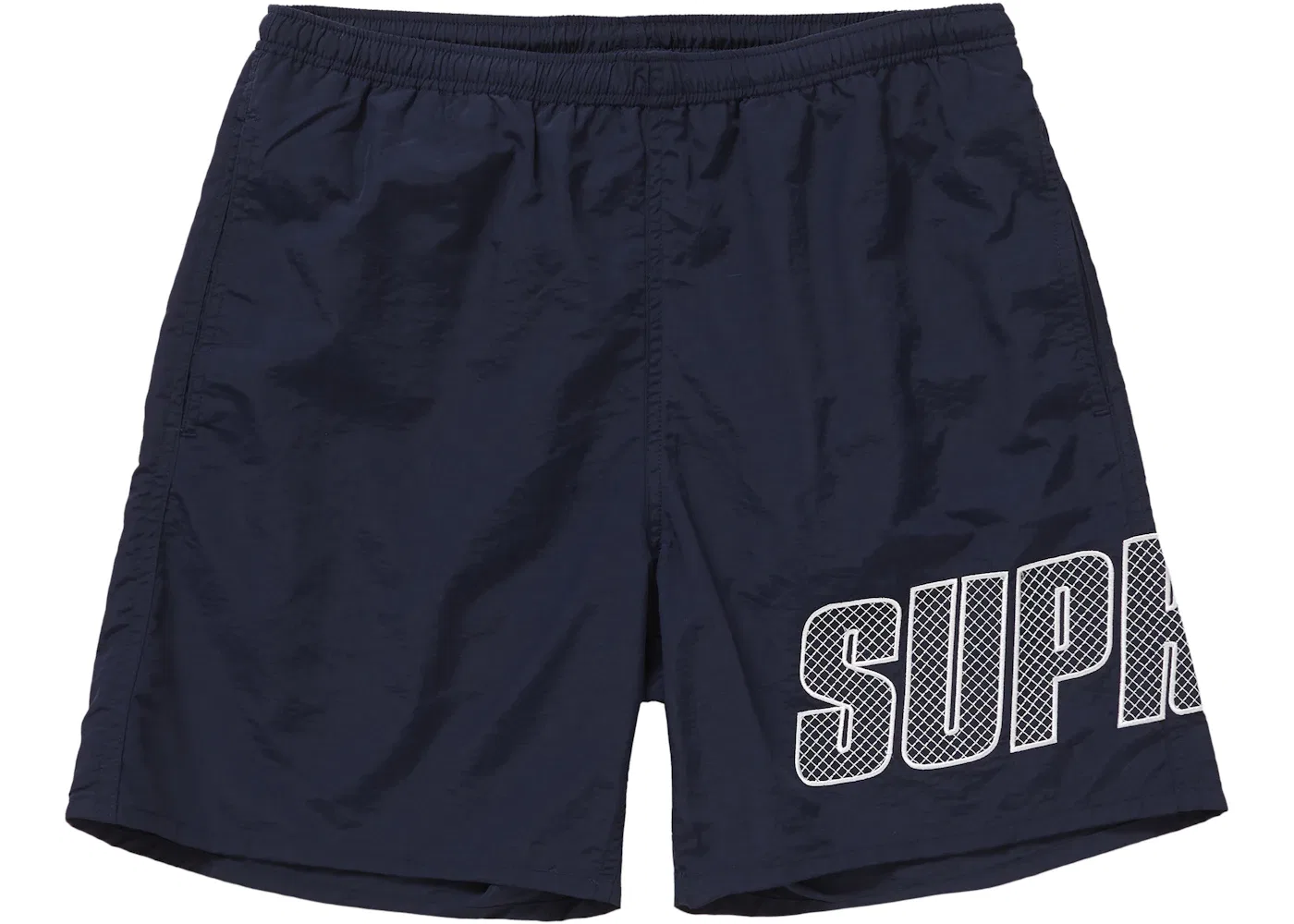 Мужские шорты с принтом Supreme Logo Applique Water Short Navy