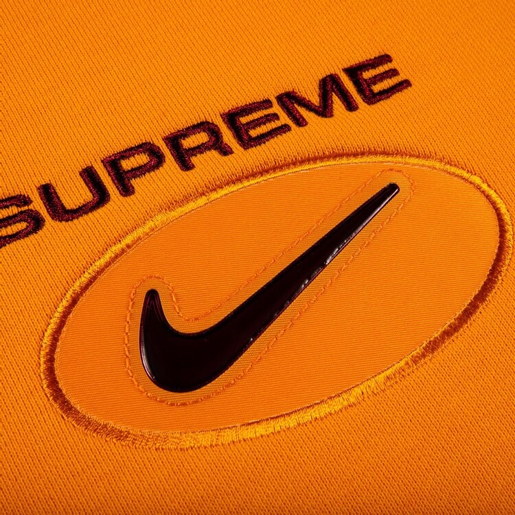Толстовка Supreme x Nike Jewel Crewneck 'Orange', оранжевый — фото 3