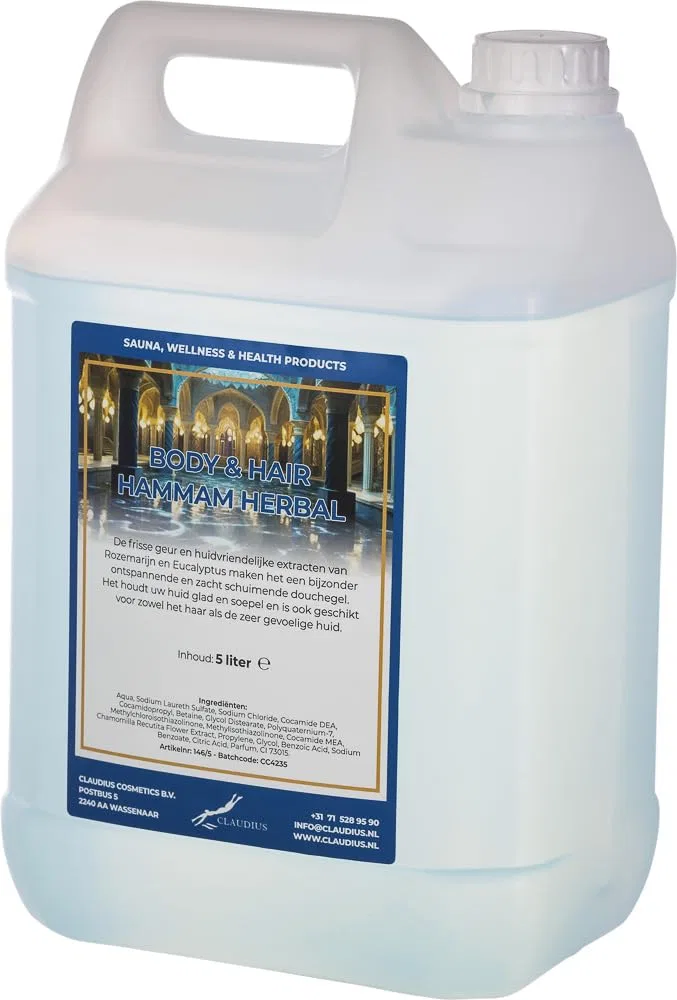 Шампунь и гель для душа 2-в-1 Hammam Herbal, Claudius, 5 л