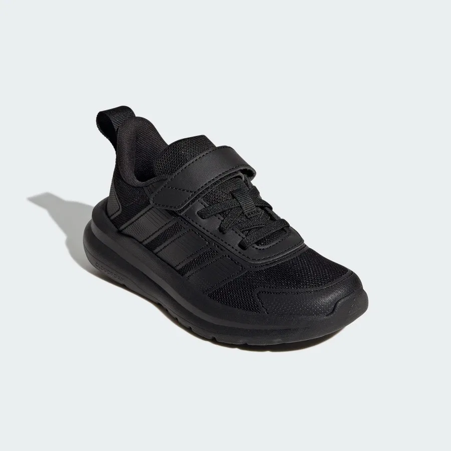 Кроссовки детские с эластичными шнурками и липучкой Tensaur Run 4.0 adidas, Черный — фото 2