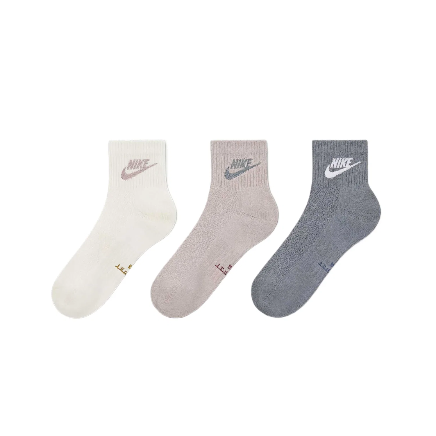 Носки до щиколотки Nike, Multicolor-3 Pack