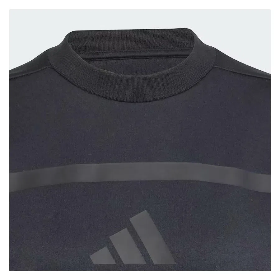 Женский свитшот свободного кроя Z.N.E. adidas, Черный — фото 4