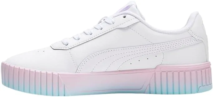 Детские кроссовки для девочек с градиентом Carina 2.0 PUMA, White — фото 3