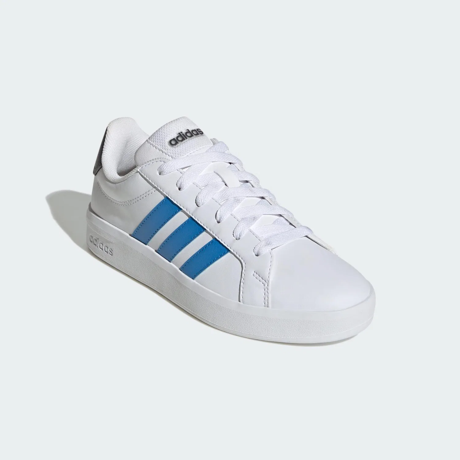 Детские кроссовки с закрытой пяткой Grand Court 3.0 Adidas, Weiss Blau Dunkelgrau — фото 4