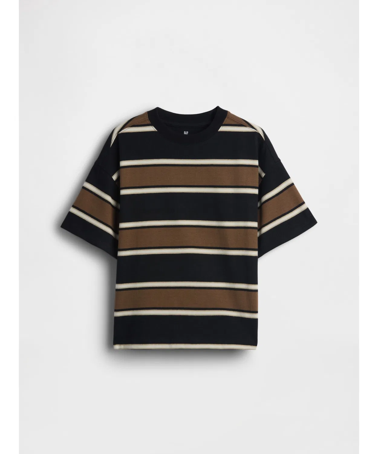 Детская футболка оверсайз с полоской GAP, Brown