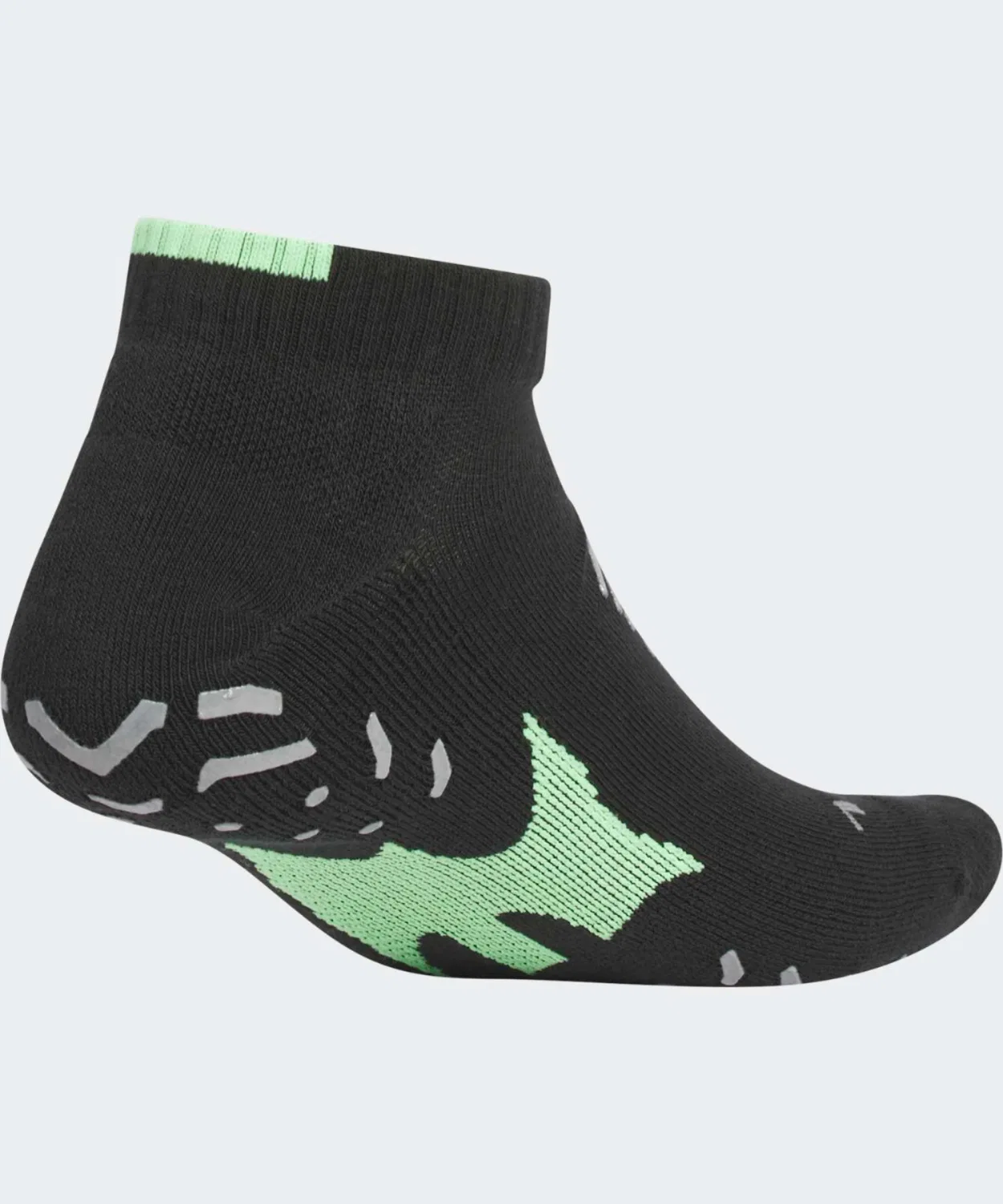 Мужские носки для гольфа с длиной до щиколотки, модель Adizero Adidas, Black/Lime — фото 2