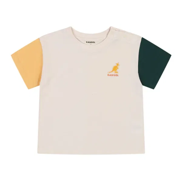 Футболка детская с цветными блоками, sb 0d11, Kangol Kids, бежевый