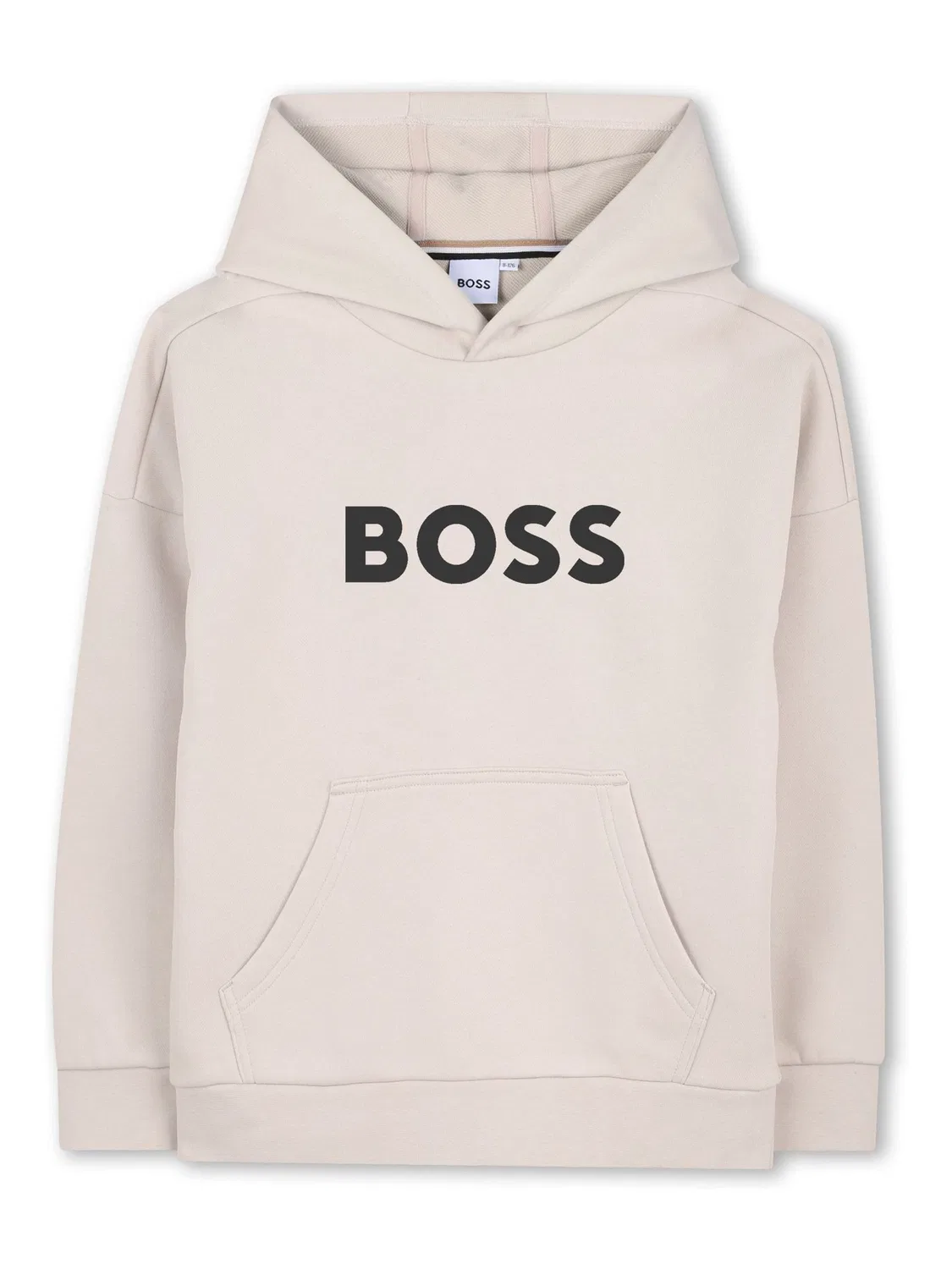 Толстовка с капюшоном, хлопок и полиэстер, логотип BOSS, кремовый — фото 3