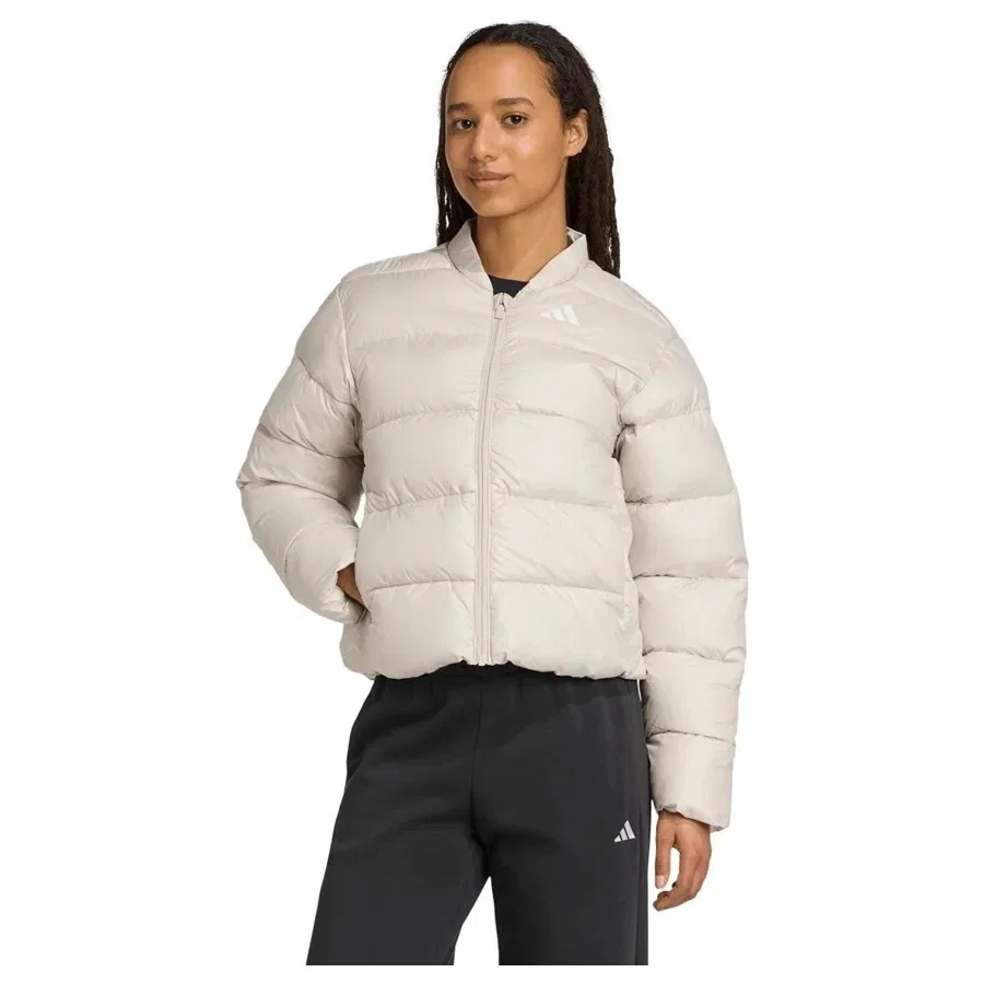 Женская куртка с длинным рукавом adidas Ess Sd Puf J, Бежевый — фото 3