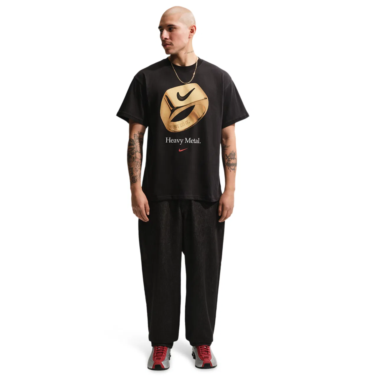Мужская футболка с принтом Max 90 Nike, Black — фото 3