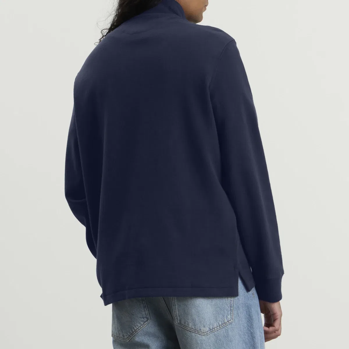 Свитер с воротником-стойкой и полузастежкой-молнией Half zip jumper Polo Ralph Lauren, Cruise Navy — фото 3