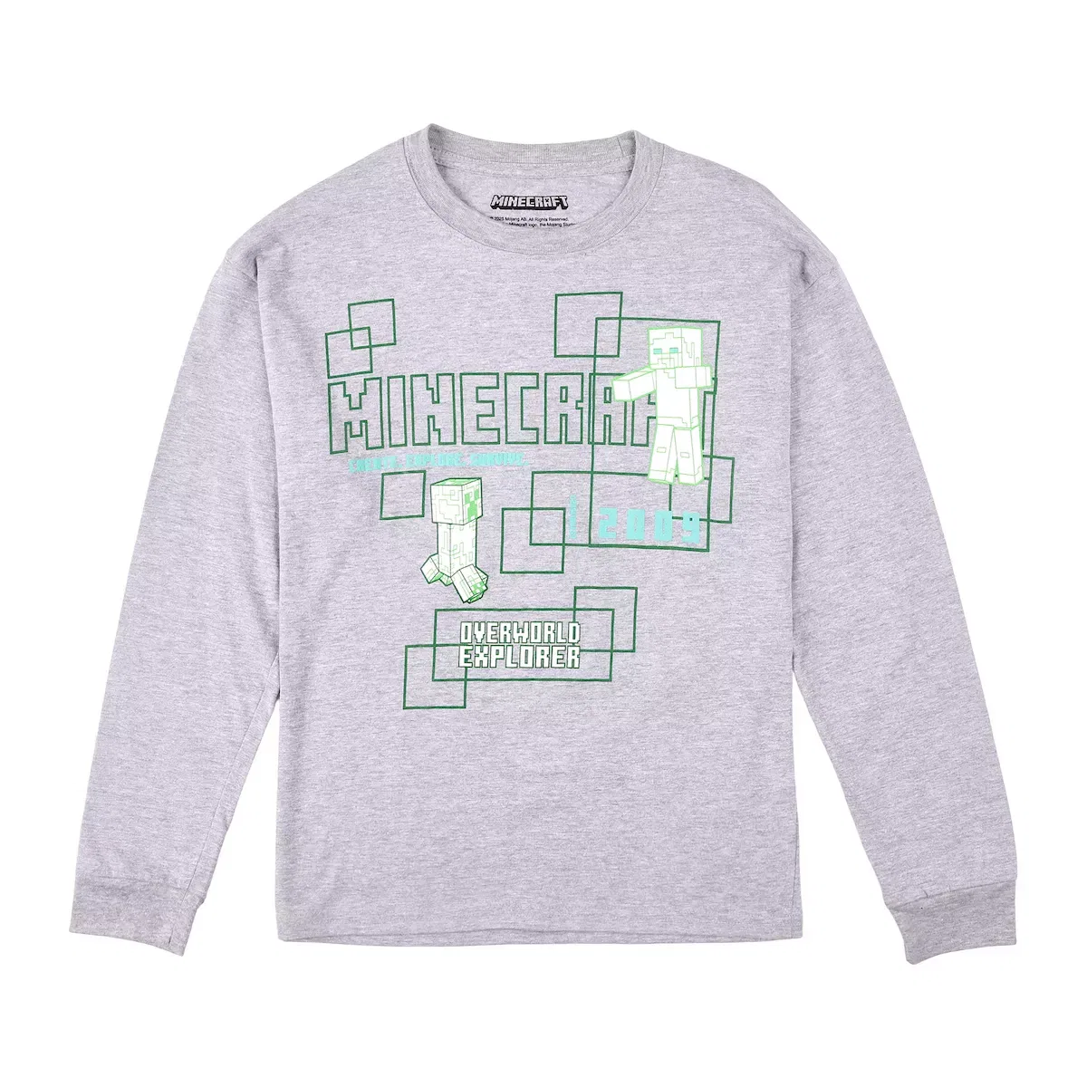 Детский комплект лонгсливов с принтом Minecraft Create Explore Survive, 3 шт — фото 4