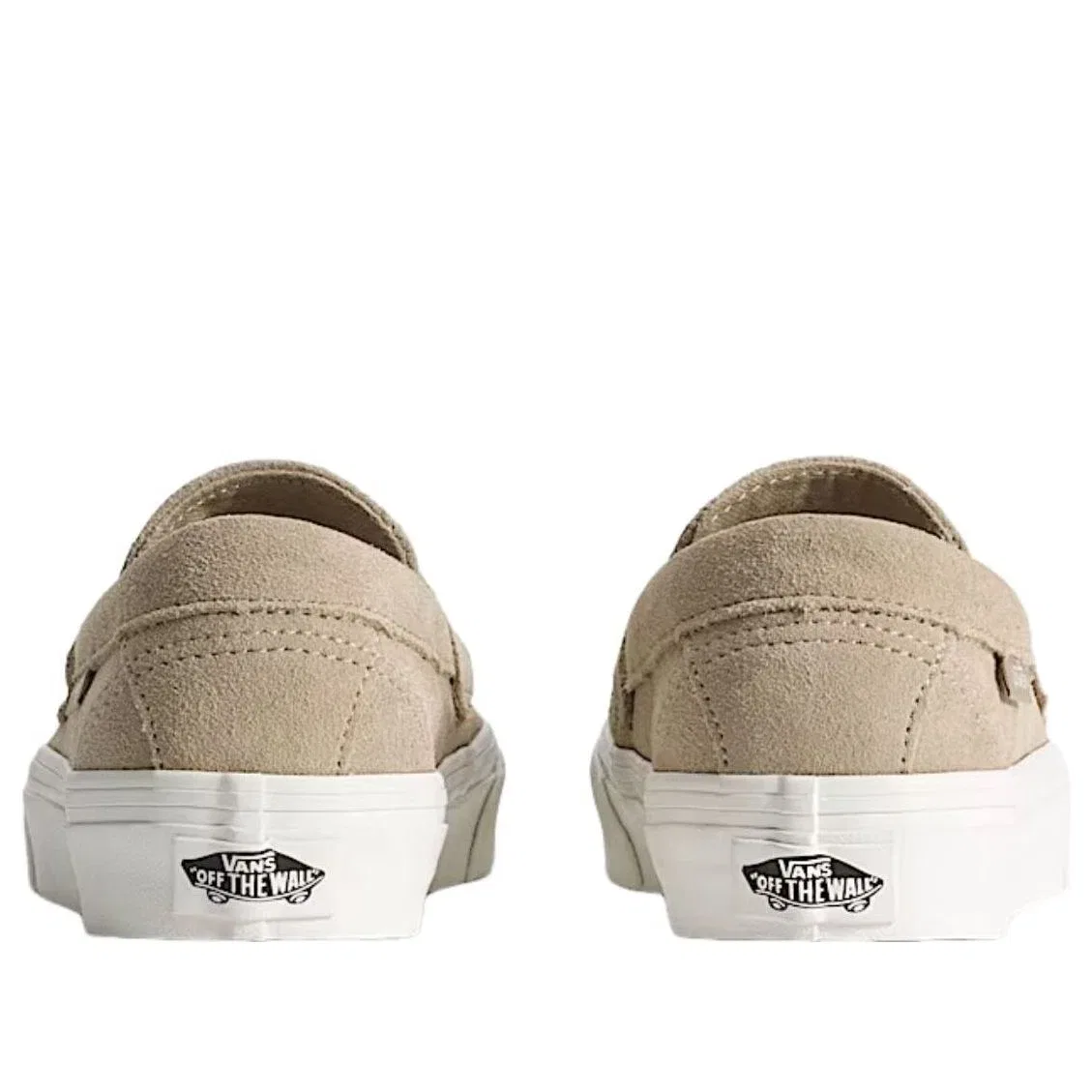 Детские кожаные лоферы Vans Skate Loafer, бежевый — фото 4