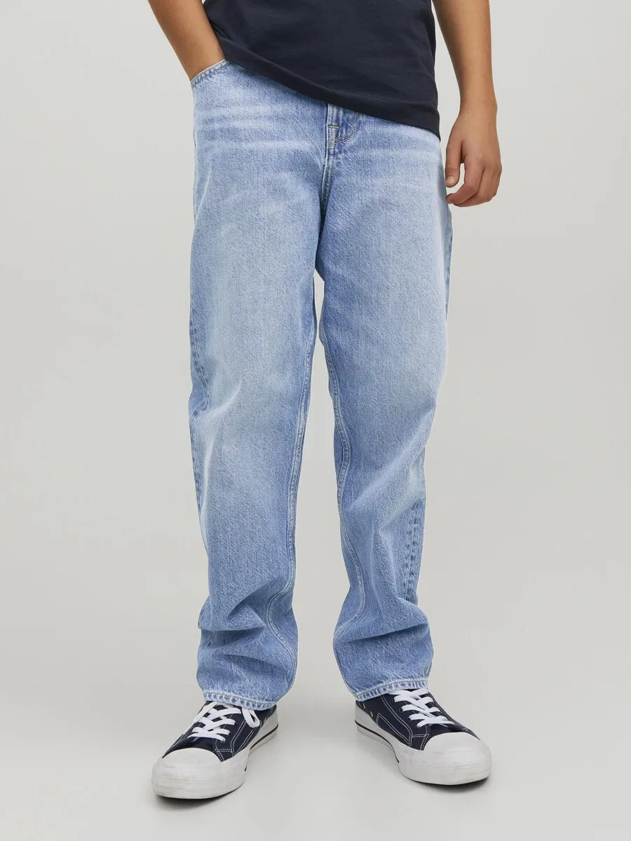 Мини-джинсы свободного кроя 'JJICHRIS JJORIGINAL' светло-голубого цвета Jack & Jones Mini — фото 3