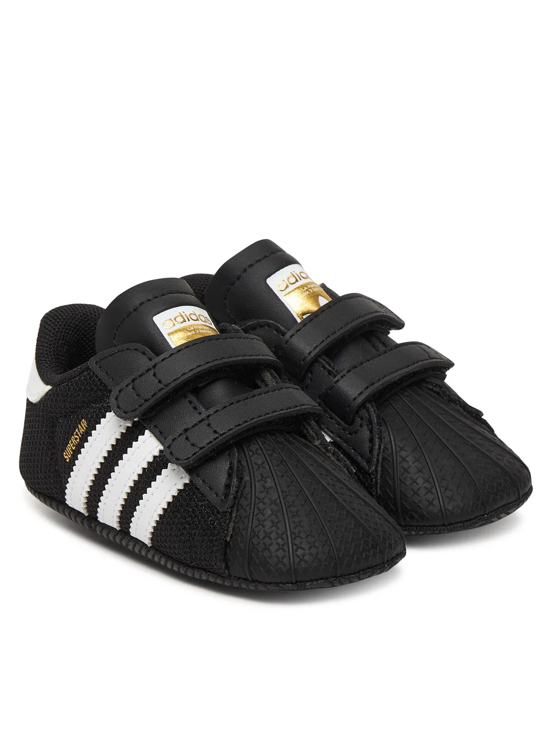 Кроссовки для мальчика Superstar Crib Adidas, черный — фото 2