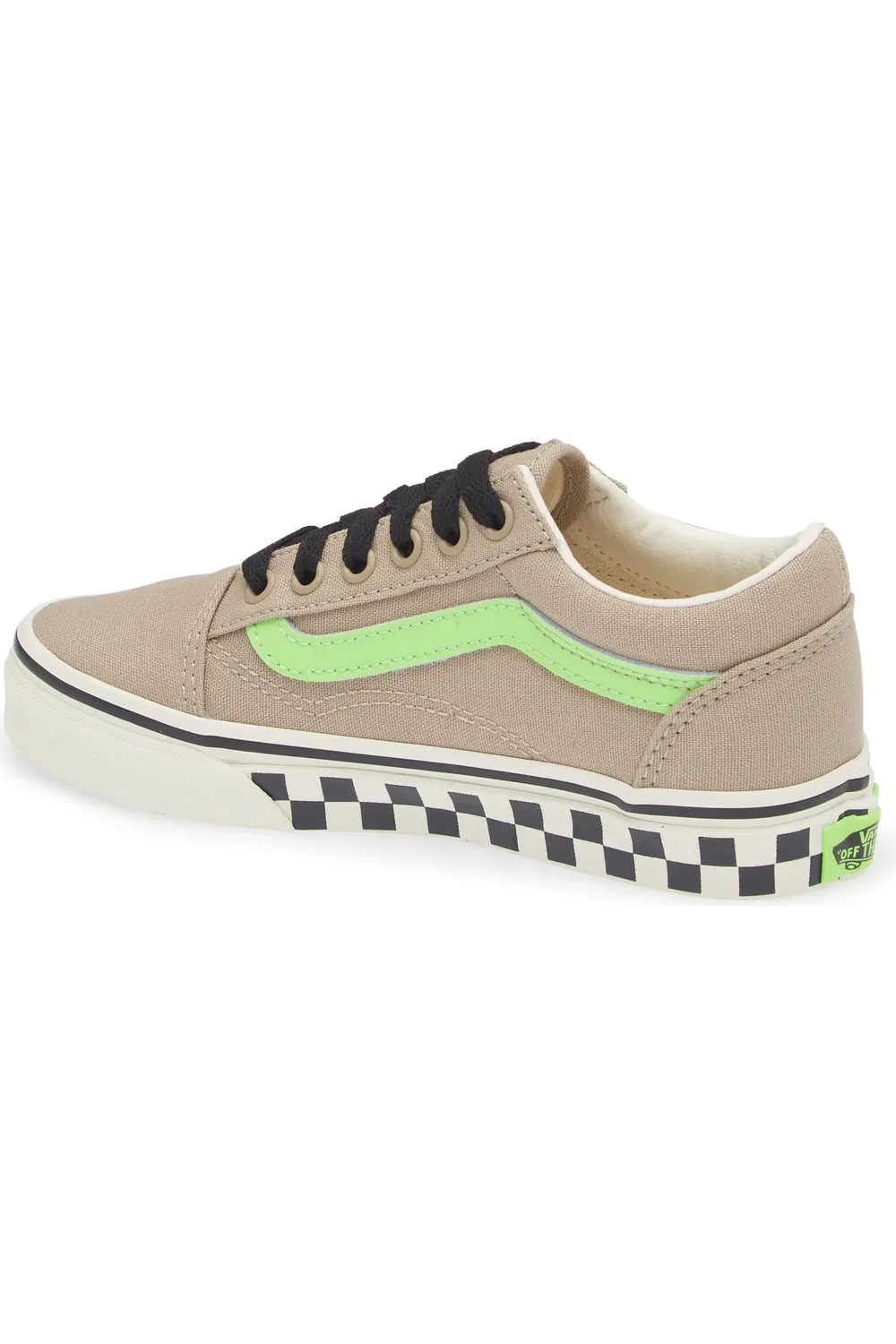 Кеды детские на низком профиле Old Skool Vans, Glow Bay Leaf — фото 2
