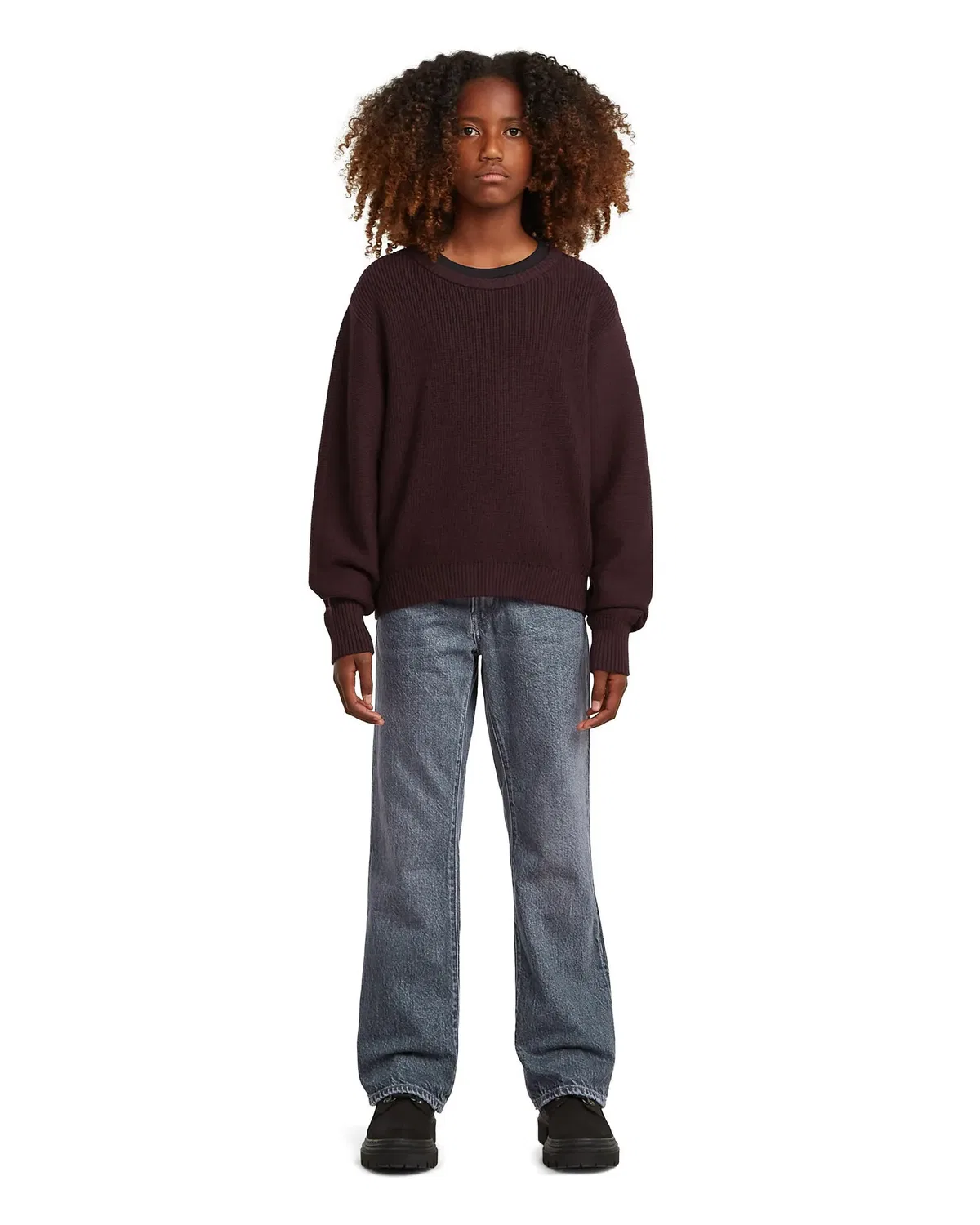 Джинсы-клеш для девочек G-Bootcut G-Star Raw, темно-синий — фото 3