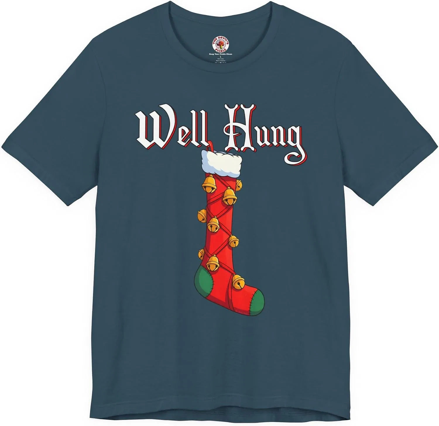 Унисекс футболка с принтом Well Hung Bella+Canvas, Deep Teal