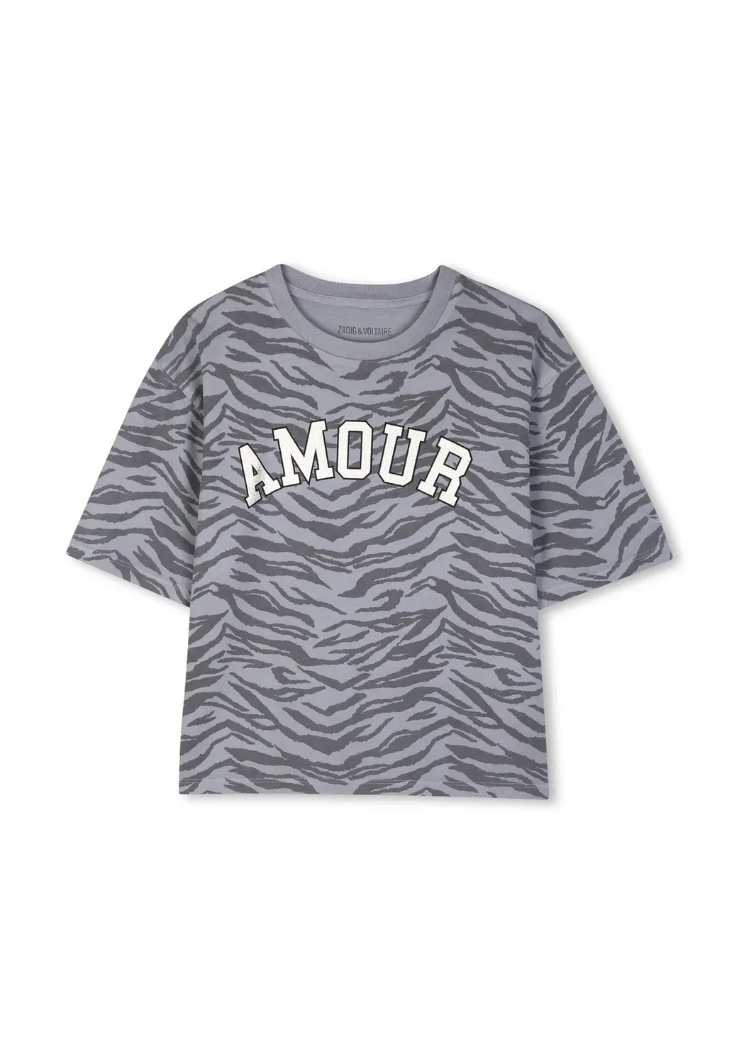 Футболка с принтом "manches courtes" - футболка с принтом Zadig & Voltaire, Storm Grey