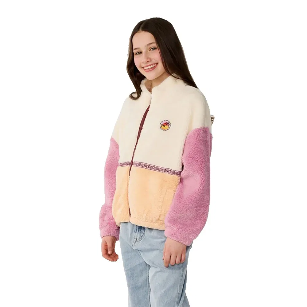 Детский свитшот для девочек с флисом Surf Revival Zip Through Polar Rip curl, Multicolor