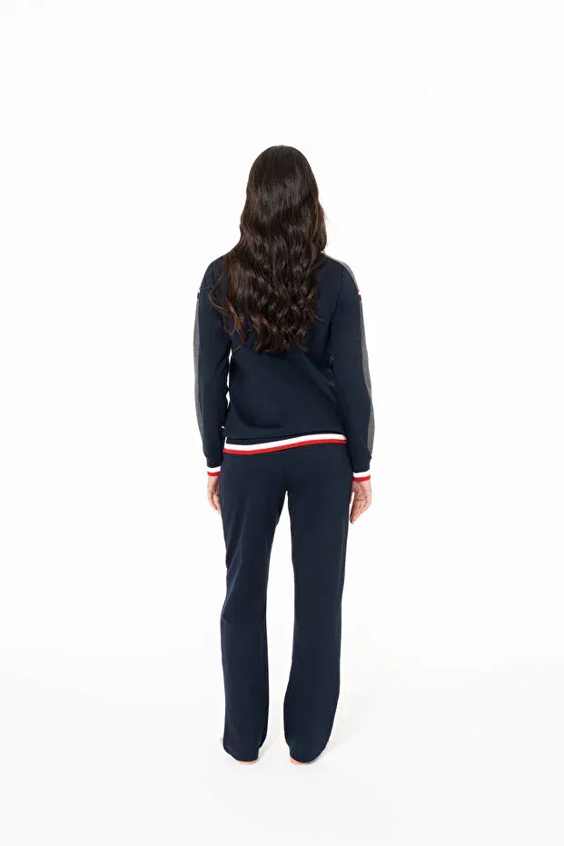 Женский домашний костюм с длинным рукавом U.S. Polo Assn., Navy Blue — фото 3