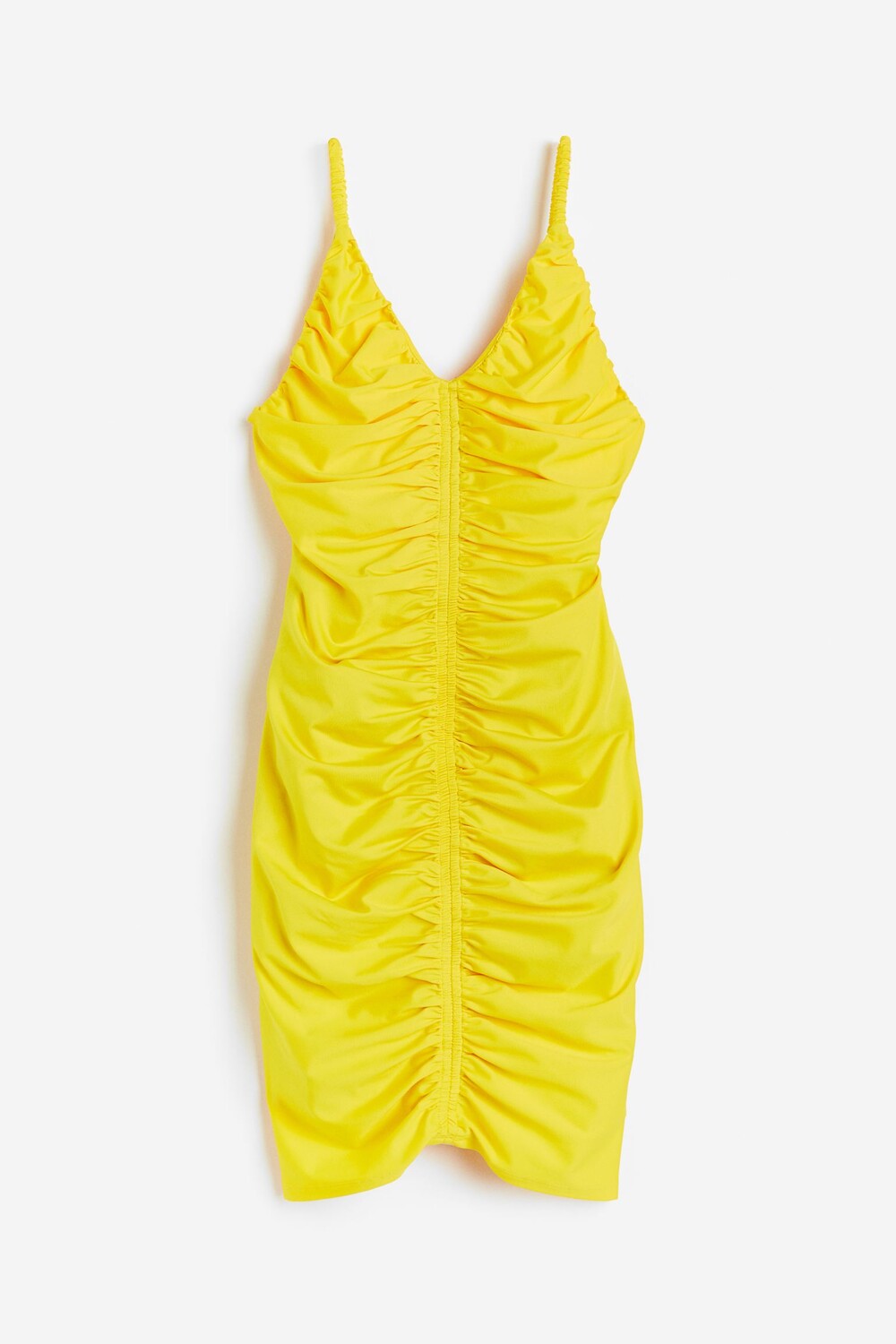 

Платье H&M Ruched Bodycon, желтый