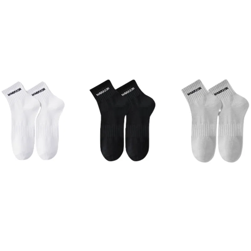 Детские носки с длинным голенищем, 3 пары, Black White Gray, WARRIOR