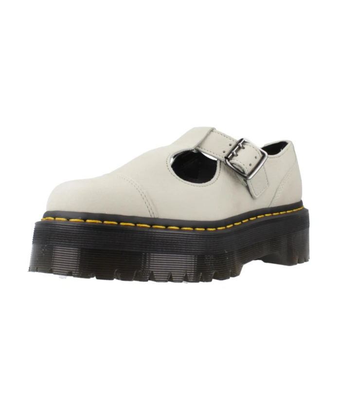 Классические кожаные туфли для женщин. Dr. Martens, белый — фото 2