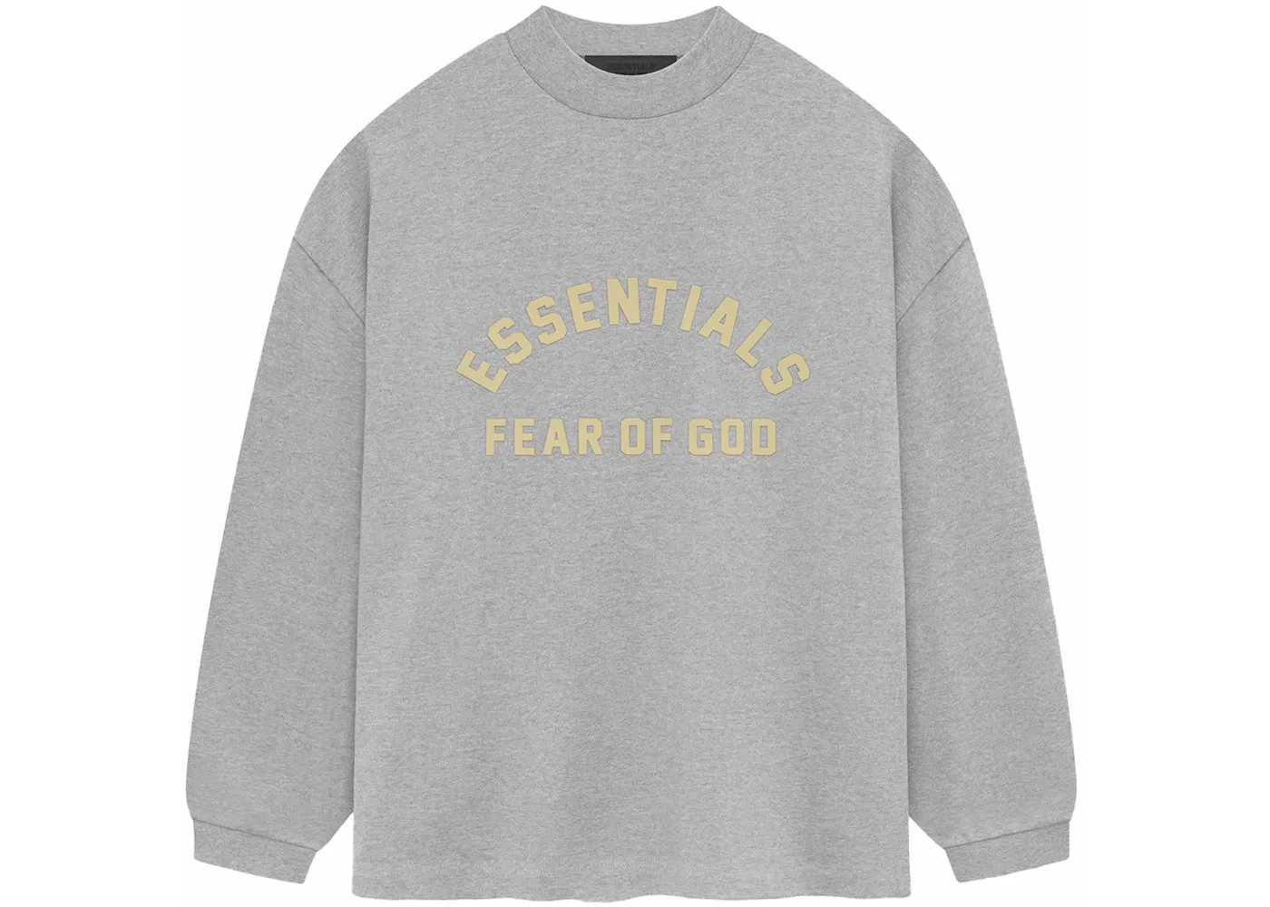 Мужская футболка с длинным рукавом Fear of God Essentials Tee, Light Heather Grey