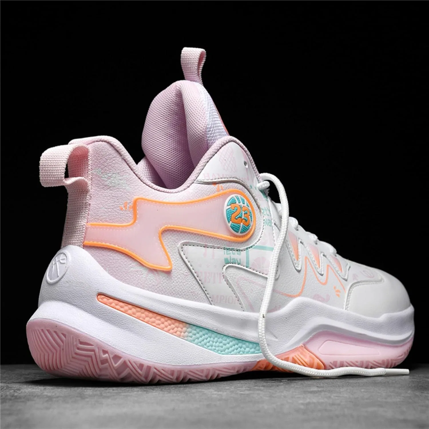 Детские кроссовки для девочек с нескользящей подошвой Ucilxi, White Pink — фото 4