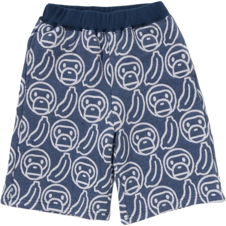Детские шорты с принтом A Bathing Ape Blue