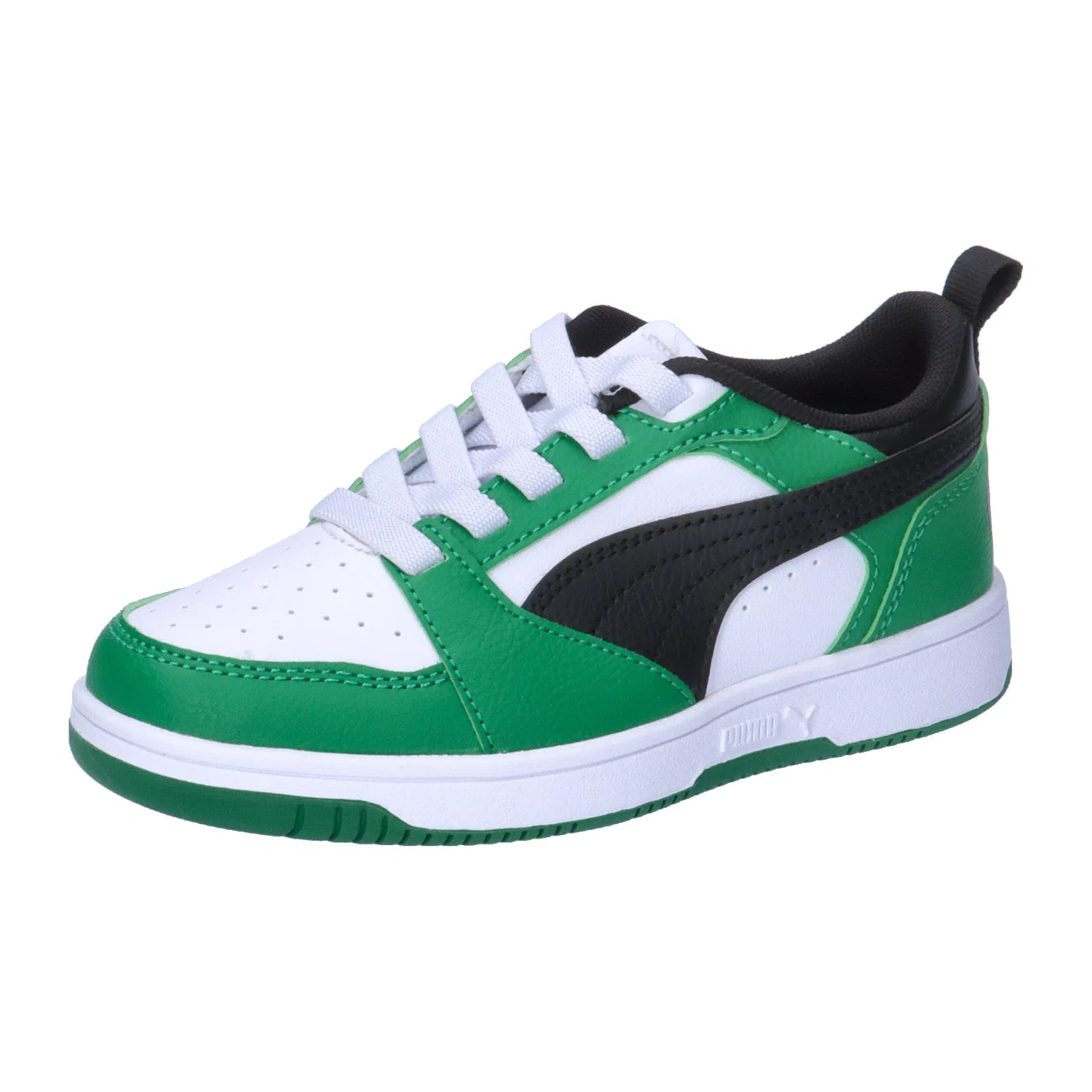 Детские кроссовки с утеплением Rebound V6 Lo AC PS Puma, Weiss Grun