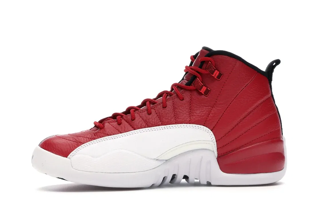 Детские кроссовки Lifestyle с уникальным стежковым узором Jordan 12 Retro, Gym Red/Black-White — фото 3
