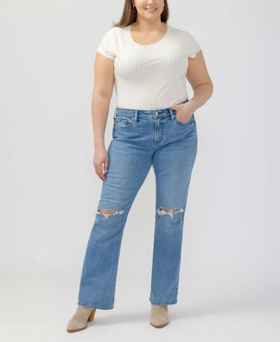 Джинсы Suki Mid-Rise Plus Size Silver Jeans Co., Bluebelle — фото 2