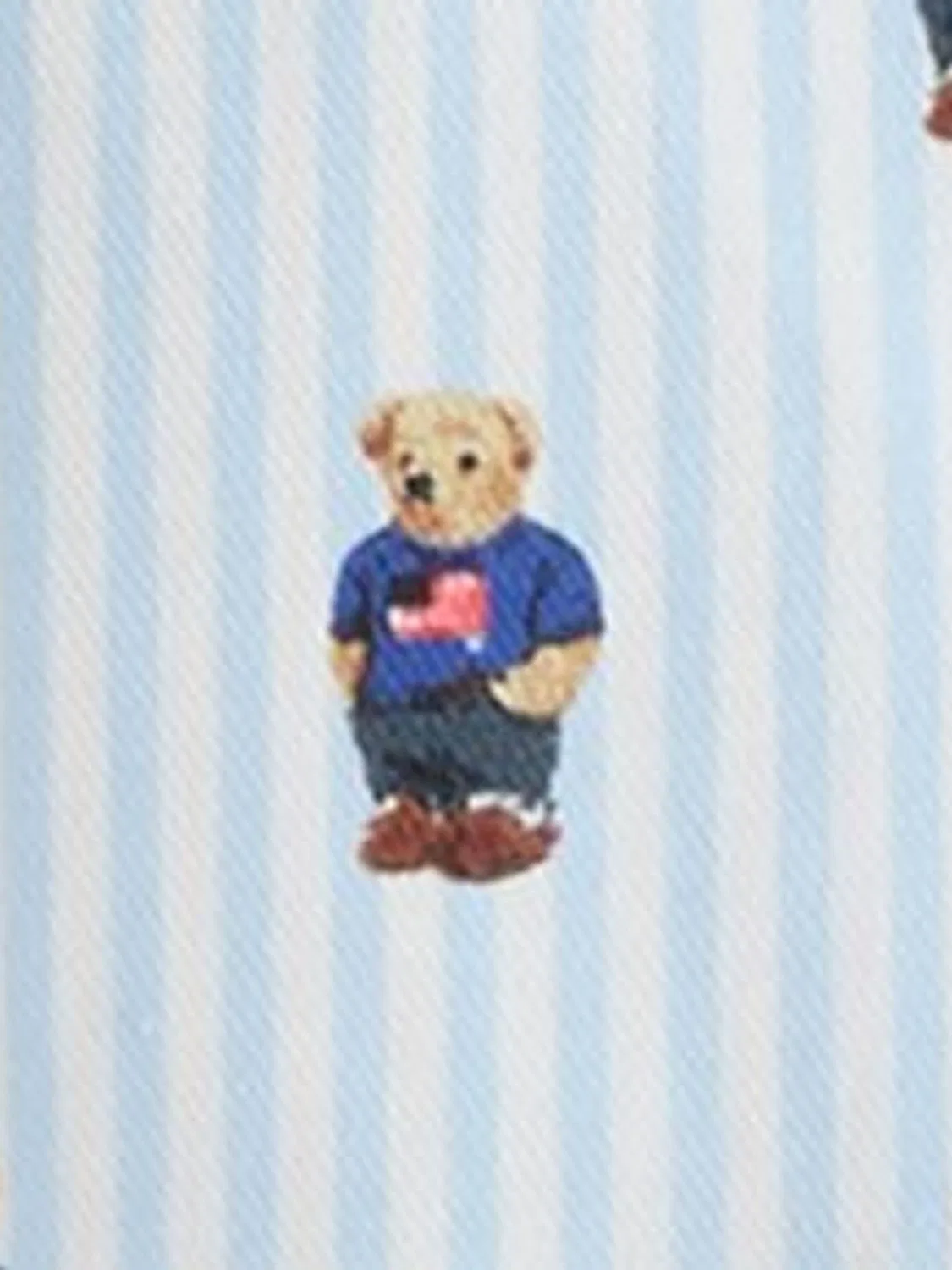 Пижамный набор с коротким рукавом, Polo Bear Polo Ralph Lauren, бело-голубой — фото 4