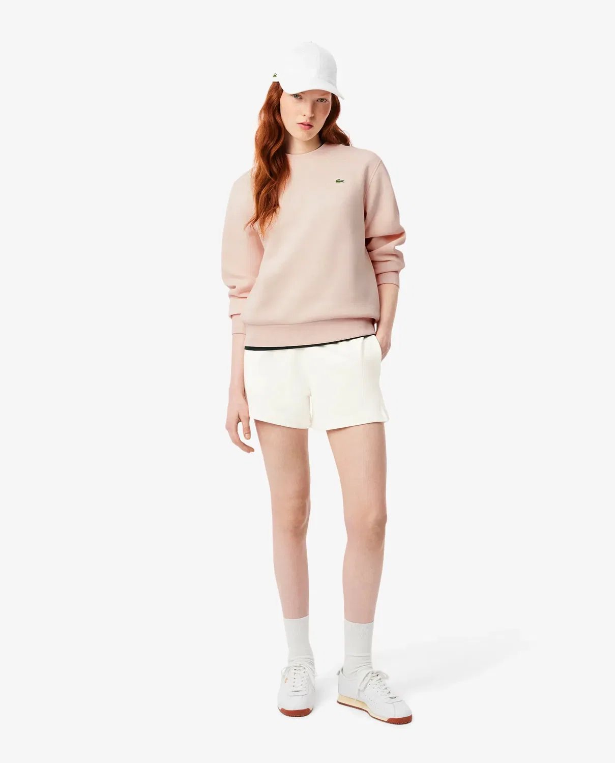 Шорты женские Lacoste, Белые — фото 4