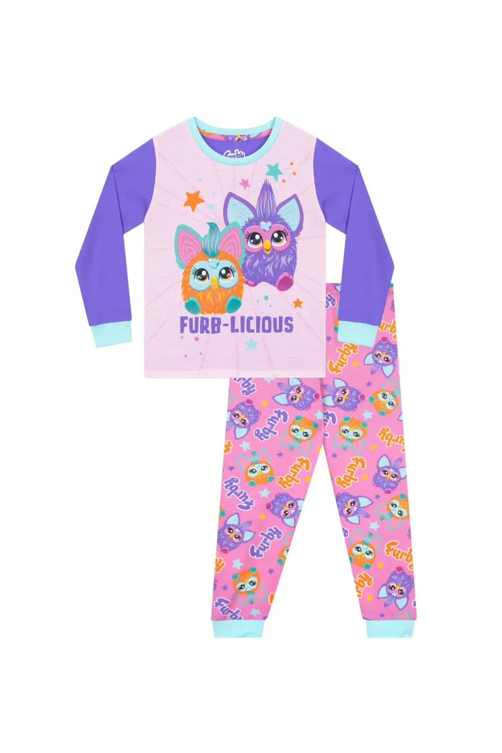 Детская пижама с длинным рукавом Furby, Pink