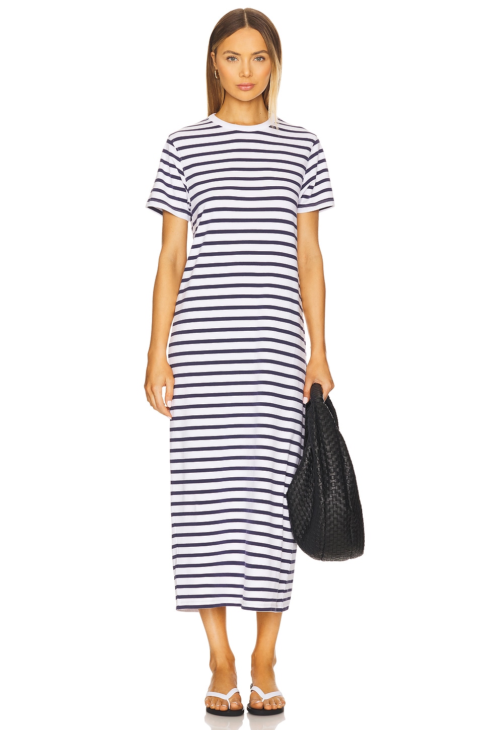 

Идеальное платье-футболка Sold Out Nyc, navy stripe