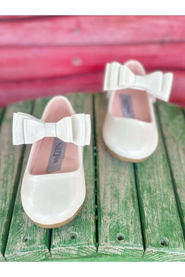 Детские балетки для девочек с бантом Surpie Shoes, Sedef — фото 4