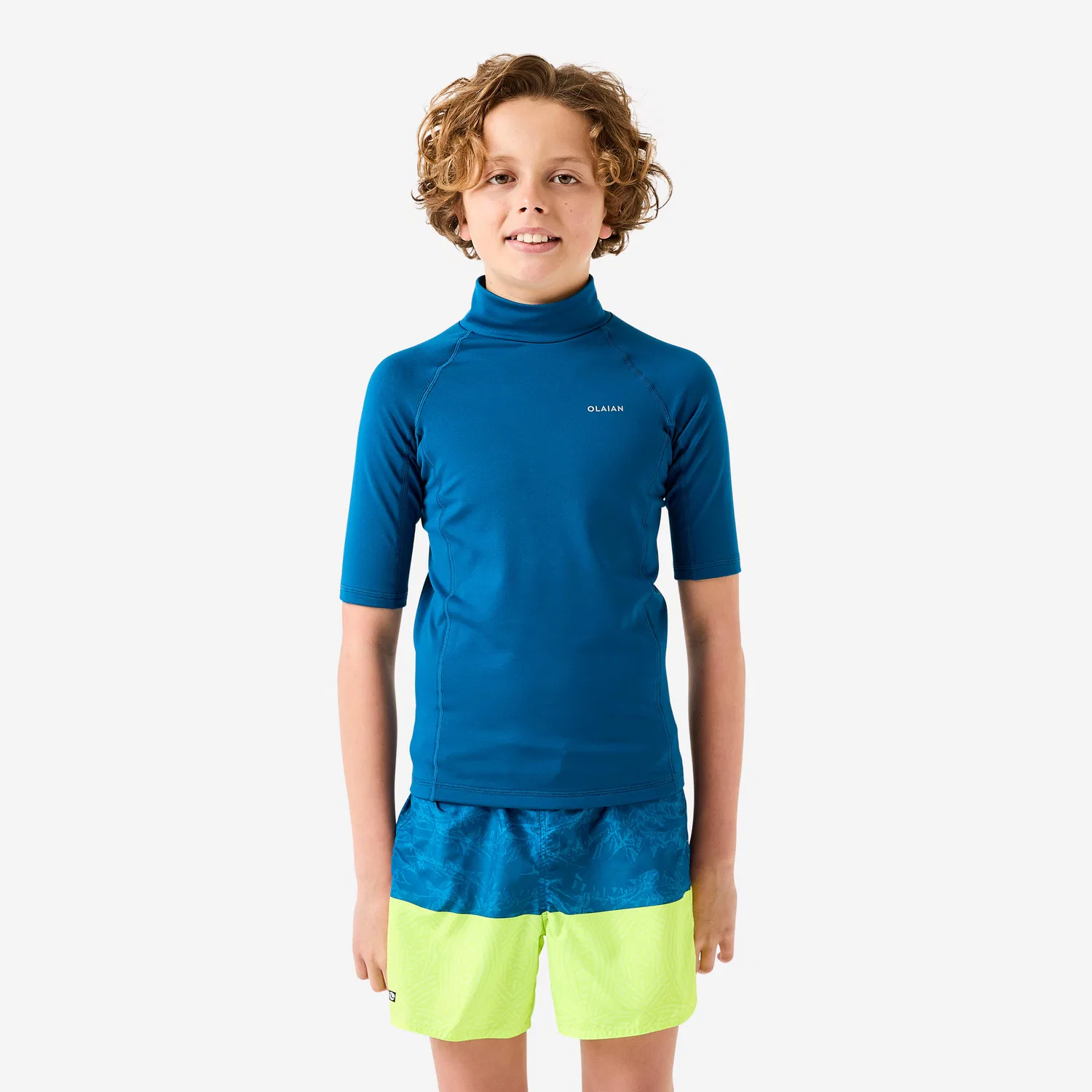 Детская футболка с коротким рукавом Fleece-Shirt kurzarm Decathlon, Berlinerblau