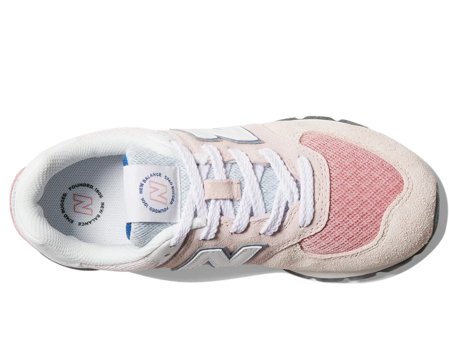 Детские кроссовки для девочек с принтом New Balance 574 Heritage Vintage Pack, Pink Fog — фото 2