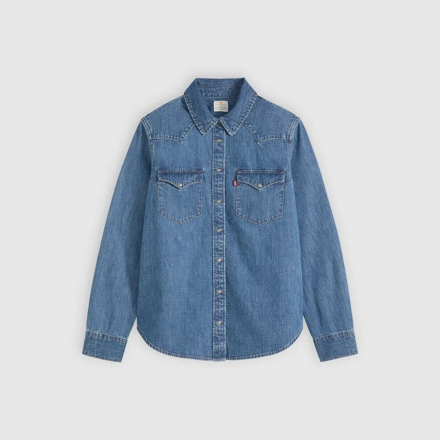 Блузка LEVI'S 'HERITAGE' из синей джинсовой ткани — фото 3