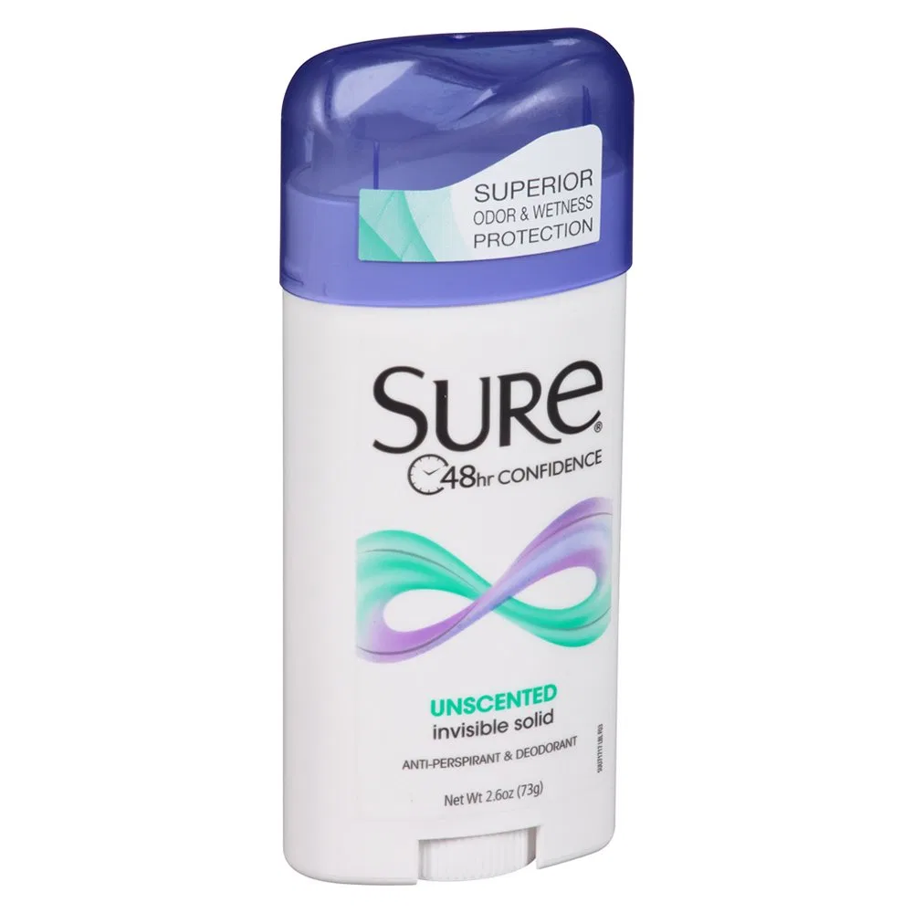 Антиперспирант-дезодорант невидимый твердый Unscented, Sure, набор 6 шт., 2.6 унции — фото 3
