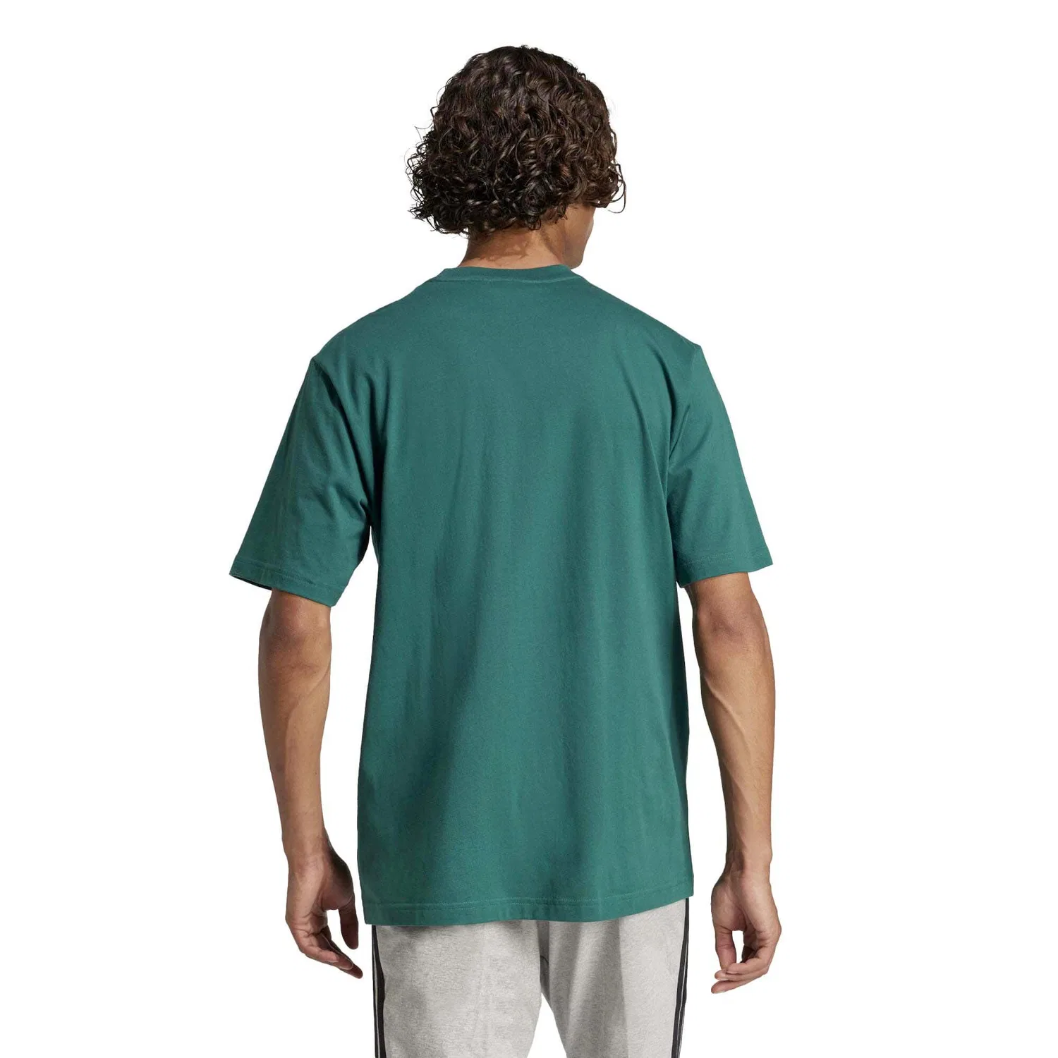 Мужская футболка с коротким рукавом Adidas Sport M Lin Sj T, Green — фото 3