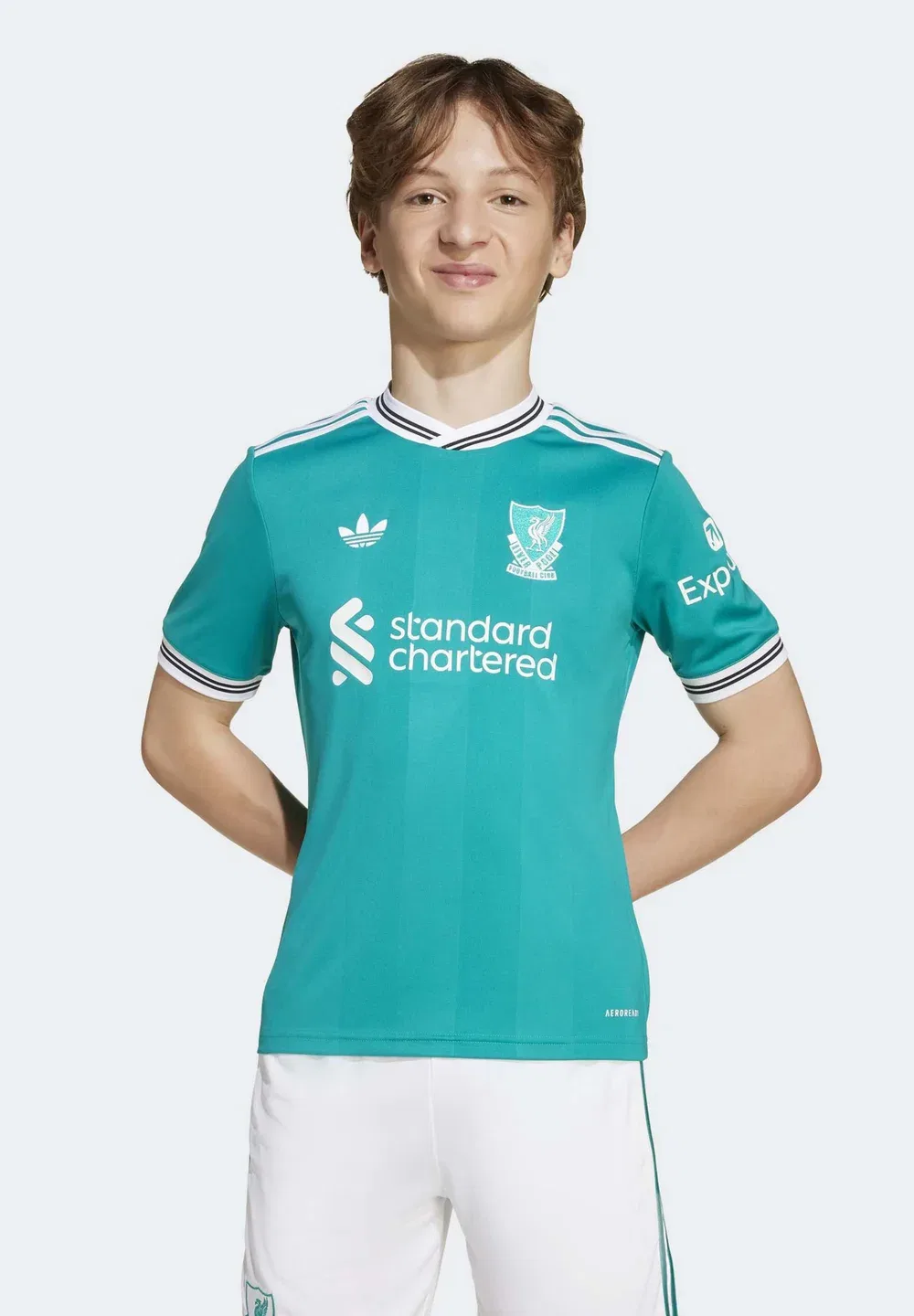 Третья футболка «Ливерпуля» сезона 25/26, унисекс - клубная форма Adidas Originals, Sea Green