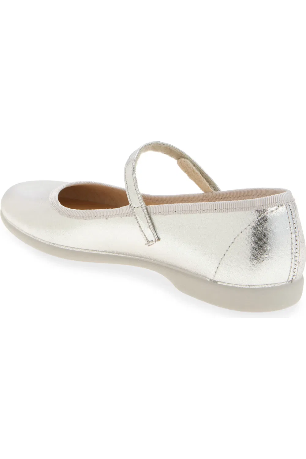 Детские туфли Мэри Джейн с металлическим верхом Mila CHILDRENCHIC, Silver — фото 2