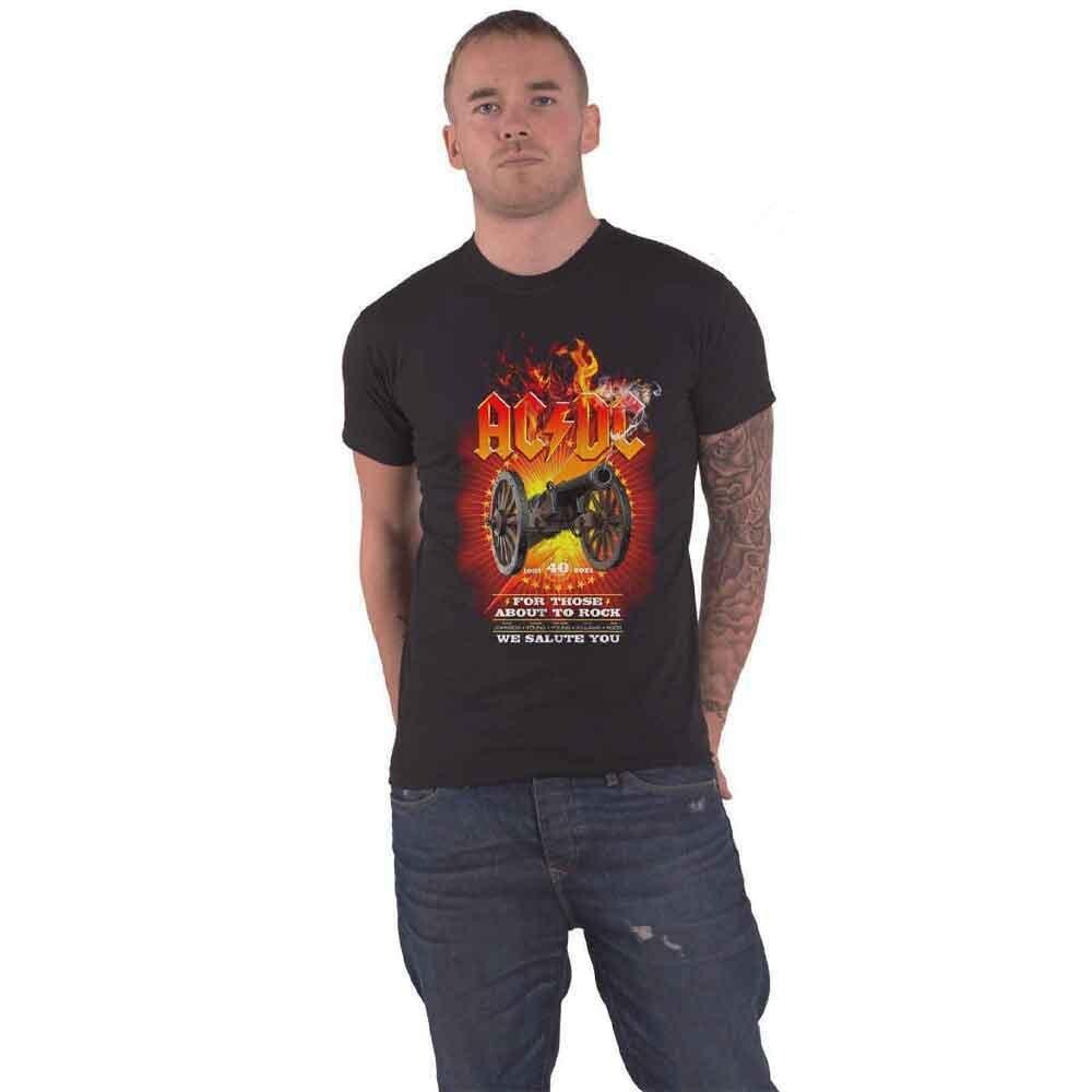 

Футболка «40th Flaming» для тех, кто собирается зажигать AC/DC, черный