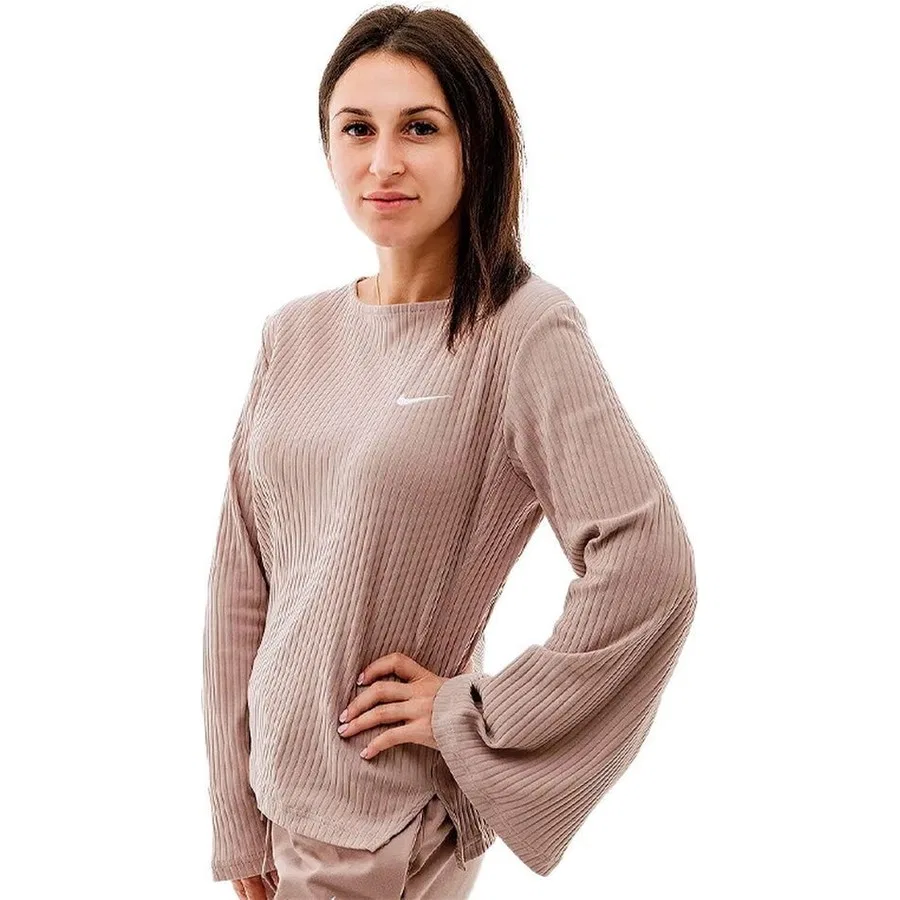 Женская футболка с длинным рукавом Sportswear Ribbed Statement Jersey Long-Sleeve Nike, Разноцветный